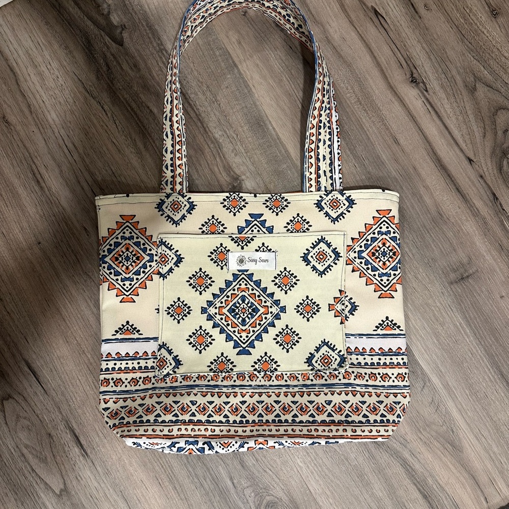 13x13 flat bottom tote